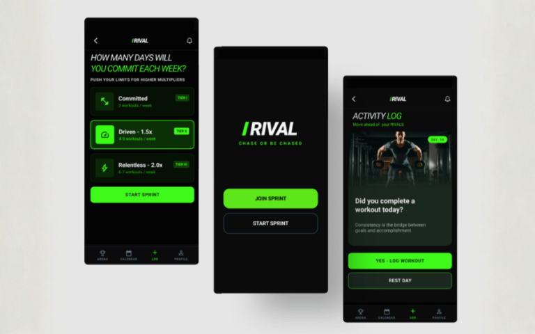 Rival App Screens